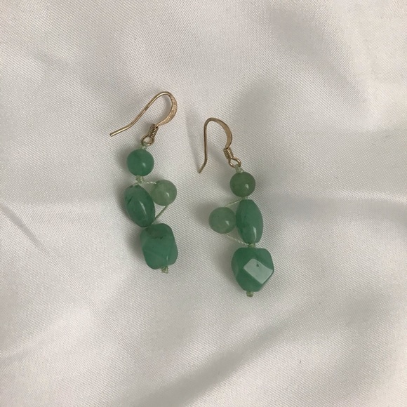 Jade earrings - Picture 1 of 2